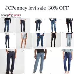 JCPenney Levi sale 30% off